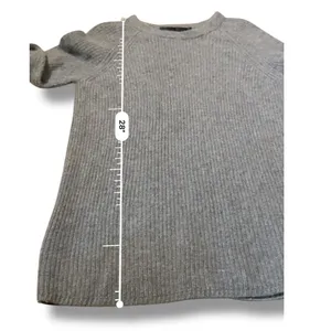 Jenni Kayne Cashmere Sweater Size Medium Gray 100% Women's Long Sleeve Luxe Cozy thumbnail 8
