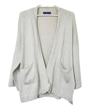 ✨Zara Grey Open Front Oversized Slouchy Knit Kimono Style Sz Small Cardigan✨ thumbnail 1