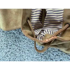 Urban Expression Tan Faux Suede Buckle Backpack Camel Distressed Boho Bag thumbnail 5
