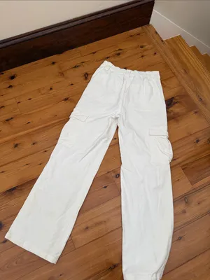 Cotton Candy White Elastic Drawstring Pants Size M thumbnail 11