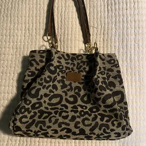 Baelaanan & Bag Leopard Print Tote Bag with Brown Handles thumbnail 4