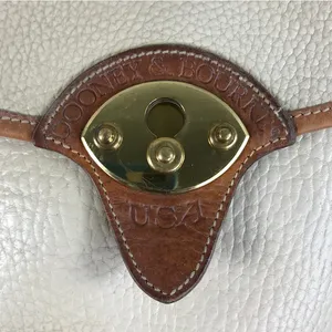 DOONEY & BOURKE VTG All Weather Leather Calvary Spectator Crossbody Bag Made USA thumbnail 8