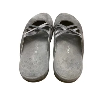 Vionic Claire Gray Suede Slide Sandals Orthotic Comfort Women’s 6 Travel Walking thumbnail 4