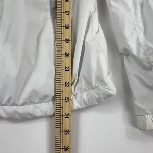 The North Face Jacket Womens Medium White Gray Full Zip Hydrenalite Windbreaker thumbnail 9