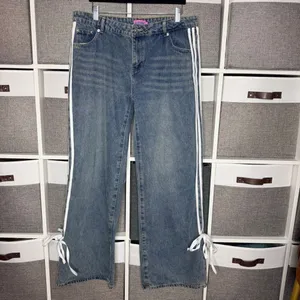 Edikted Ribbon Washed Low Rise Baggy Jeans Size XL thumbnail 4