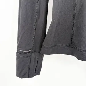 Lululemon Womens Black Its Rulu Run Half Zip Activewear Performance Jacket 8‎ thumbnail 4