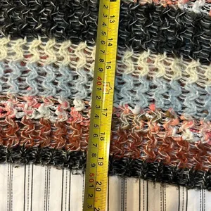 Off Shoulder BKE Multicolored Knit thin sweater Size L thumbnail 5