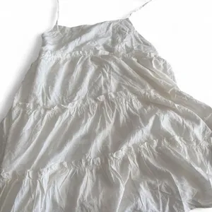 White Swiss Dot Tiered Tie Strap Maxi Dress Cottagecore thumbnail 3