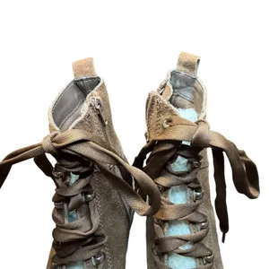 Steve Madden Boots Womens Size 7.5 Brown Leather Rainier Faux Fur‎ Ankle Lug thumbnail 3