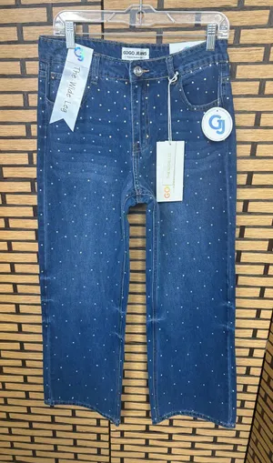 Gogo Jeans Rhinestone‎ Blingy Wide Leg Jeans Size 9/29 thumbnail 1