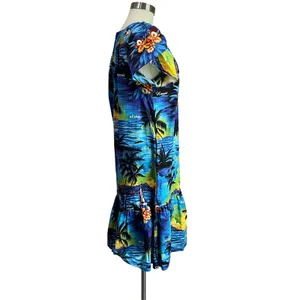 Royal Hawaiian Creations VTG Sunset Island Midi Dress S Tropical Aloha thumbnail 2