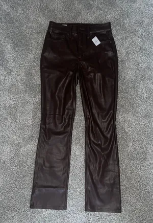 Gap Vintage Slim High Rise Leather Pants thumbnail 1
