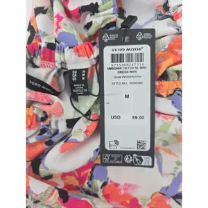 Vero Moda Mini Dress Womens M White‎ Multi Bonni Catch Floral Open Back 10285469 thumbnail 3