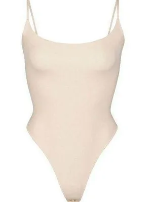SKIMS Fits Everybody Cami Thong Bodysuit in Sand Size XXS NWT thumbnail 1
