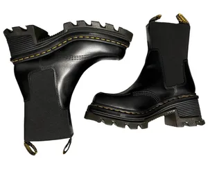 New Dr. Martens Black Leather perform Chelsea Boots thumbnail 1