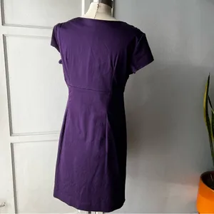 Boden• Purple and Coral Appliqué 100% cotton Sheath Dress• Sz 10P thumbnail 4