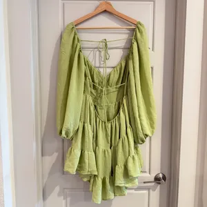 Princess‎ Polly Danny Long Sleeve Mini Dress Green Size 8 thumbnail 3