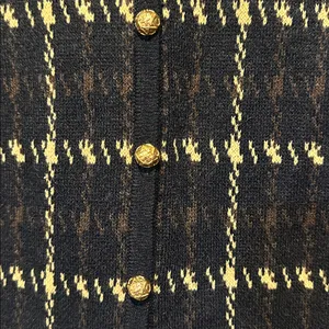 Croft and barrow women’s vest size S Plaid, houndstooth eclectic‎ grandpa thumbnail 2