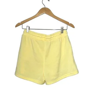 Love Streak Pull On Sweat-pant Material Shorts Embroidered Pale Yellow Size Larg thumbnail 3
