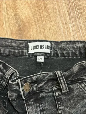 Disclosure High-Rise Black Wide-Leg Cargo Jeans thumbnail 4