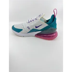 Nike Women's Air Max 270 SZ 6 Teal Purple Pink AH6789-108 thumbnail 4