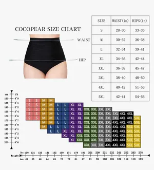 COCOPEAR Women's Ruched High Waisted Bikini Bottom Retro Vintage Swim Short Tankinis thumbnail 3