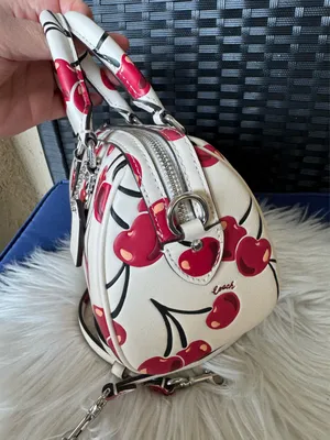 Coach Mini Rowan Crossbody Bag Cherry Print Leather CY745 NWT thumbnail 5
