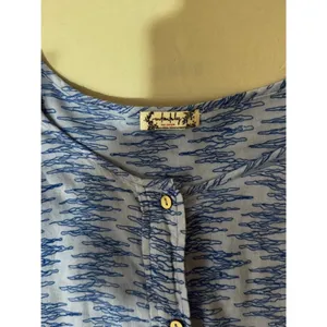 Intimately Free People Blooms‎ For You Sleep Shirt | Blue & White | M thumbnail 13
