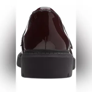 Clarks Westlynn Ayla Round-Toe Penny Loafers in Burgundy, Size 7, NEW thumbnail 5