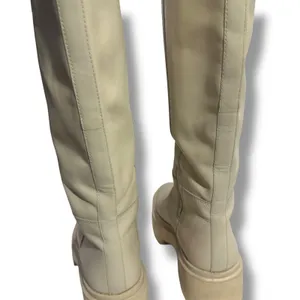 Sam Edelman Larina Cream Leather Tall Boots Platform Lug Sole Womens 6.5 thumbnail 7