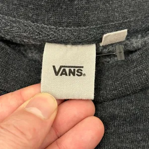 Vans Off The Wall Dark Gray Pullover Crew Neck Skateboard Sweatshirt Adult S thumbnail 5