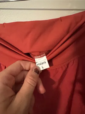NWOT Halara Breezeful Palazzo pants Pompeiian Red large thumbnail 3