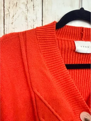 LUSH Women’s Small Colorblock Cable Knit Cropped Cardigan thumbnail 11