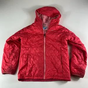 Columbia Jacket Girls XL 18/20 Pink Bella Plush Quilted Plush Fuzzy Hooded YOUTH thumbnail 1