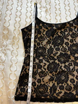Venus Black Lace Camisole Office Siren Whimsy Goth Mob Wife Indie Sleaze size M thumbnail 8