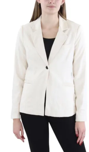 Tahari Blazer Jacket Women 10 Toasted Beige Single Button Office Professional thumbnail 1