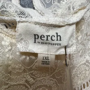 Perch by Blu‎ Pepper Lace Sleeveless Dress Belt Lined 1XL Boho Cottagecore thumbnail 10
