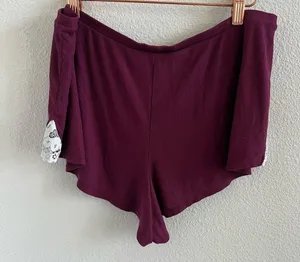 Victoria's Secret Sleep Lounge Shorts Elastic Waist High Cut Sexy Side Lace L thumbnail 4