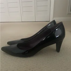 Stuart Weitzman Black Patent Heels thumbnail 2