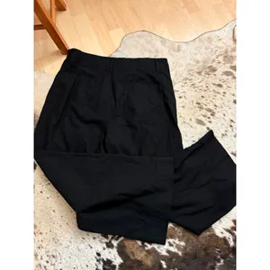 MAEVE Colette Black Linen Blend Stretch Wide Leg Pants size 34 thumbnail 5