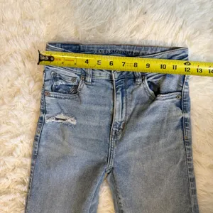 American Eagle Flare‎ Jeans Women 0 Blue Distressed High Rise Next Level Stretch thumbnail 16