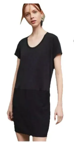 Anthropologie Dolan Loren Left Coast Collection Black Shift Dress‎ Size Small thumbnail 1