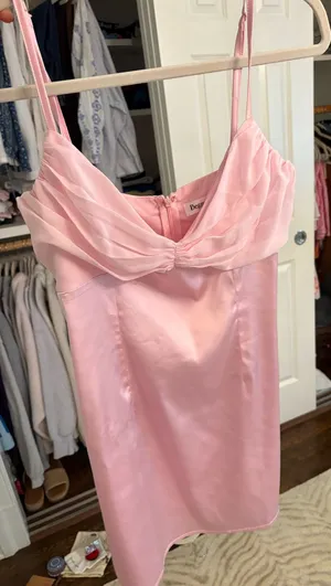 Beginning boutique, pink dress thumbnail 1