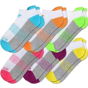 Colorful Athletic Women's Tab Socks 6 PACK Low‎ Cut High Quality NEW thumbnail 2