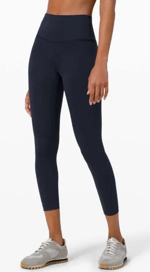 Lululemon NWT Wunder Train High Rise Tights Leggings Navy Size 10 thumbnail 1