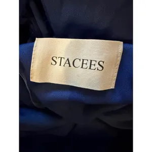 Stacees Gown Women 14 Royal‎ Blue Sequin Prom Lace Up Back Slit Train Formal NWT thumbnail 11