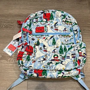 Vera Bradley and Peanuts snoopy collaboration backpack bag! thumbnail 1