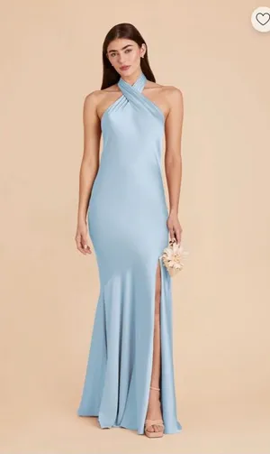 Birdy Grey Stephanie Bridesmaid Dress Matte Sky Blue thumbnail 1