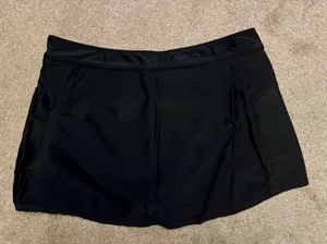 Woman's Black Bathing Suit Skort Large thumbnail 6