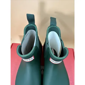 Hunter Original Chelsea Women's Waterproof Ankle Rain Boots, Green Size 6 thumbnail 4
